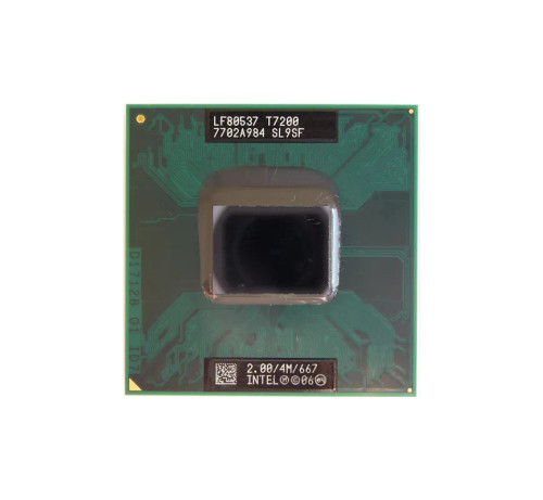 Intel Core 2 Duo T7200 processor for PPGA478 socket, dual-core 2.00GHz, 667MHz FSB, 4MB L2 cache - SL9SL